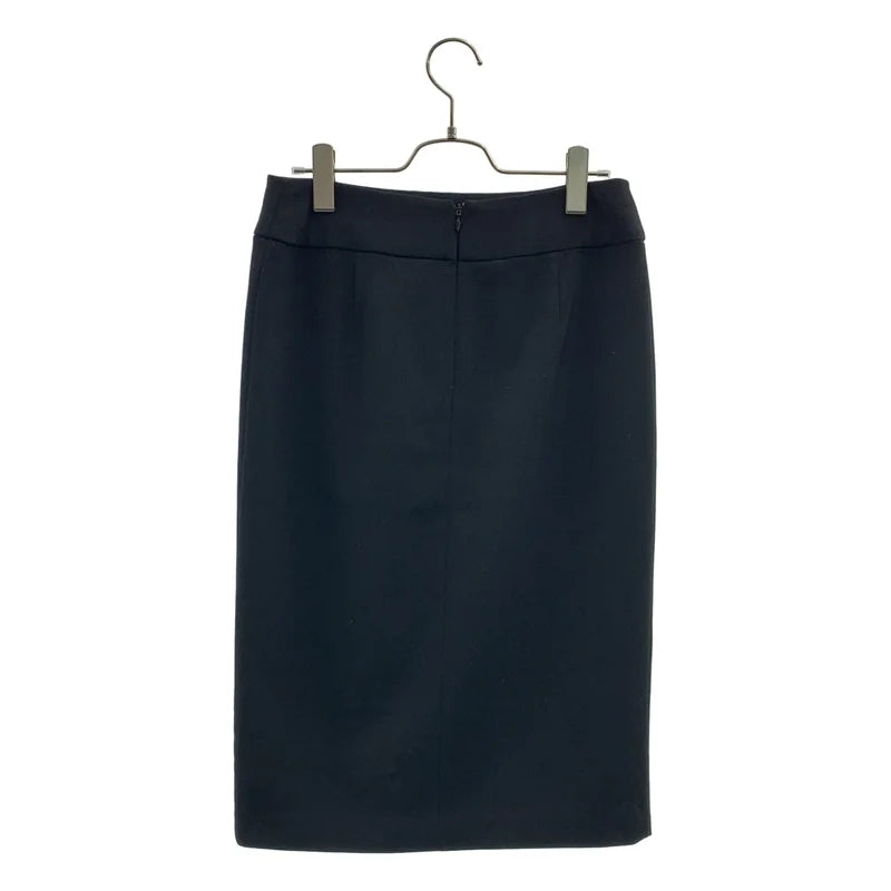 SINME / シンメ | バックジップ スリット スカート / 裏地付き | M | レディース