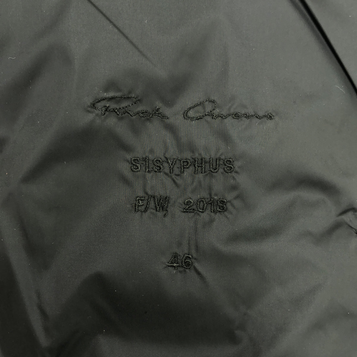 【美品】  Rick Owens / リックオウエンス | 2018AW | HOODED DOWN BOMBER JACKET ボンバージャケット | 46 | ブラック | メンズ