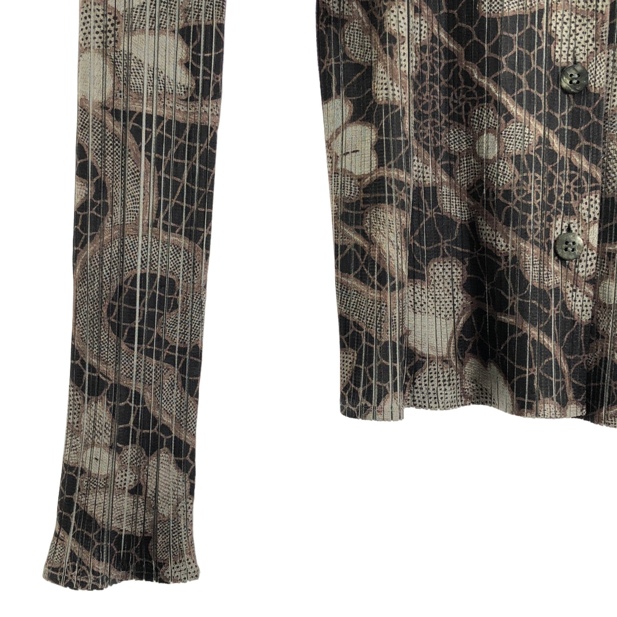 PLEATS PLEASE ISSEY MIYAKE | 滿花開襟衫外套 | 尺寸 3 | 女款