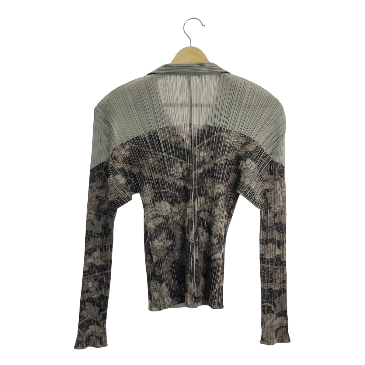 PLEATS PLEASE ISSEY MIYAKE | 滿花開襟衫外套 | 尺寸 3 | 女款