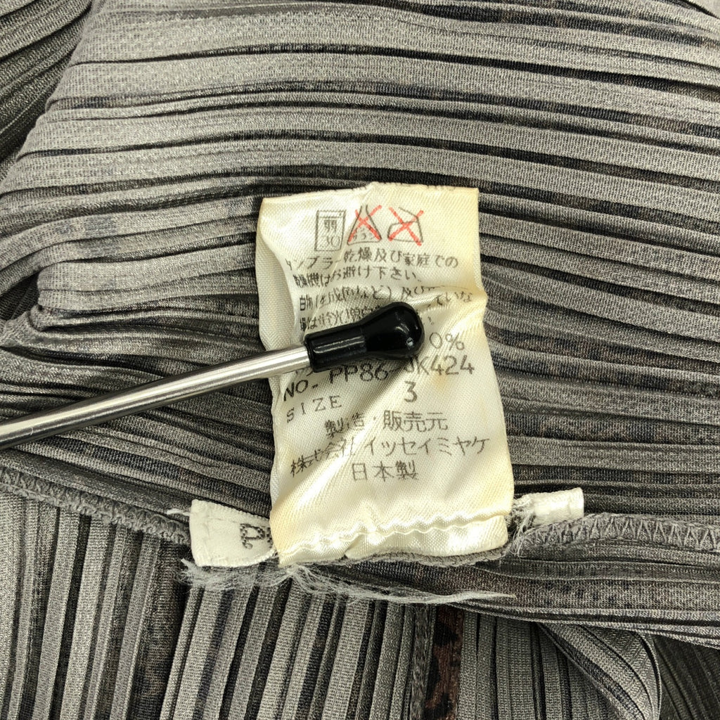 PLEATS PLEASE ISSEY MIYAKE / プリーツプリーズイッセイミヤケ | 総柄 フラワー カーディガン ジャケット | 3 | レディース