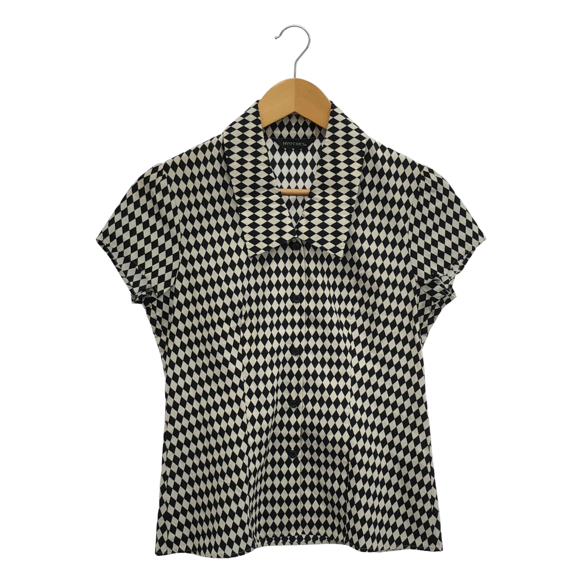 HYSTERIC GLAMOUR / ヒステリックグラマー | Hysterics / ヒステリックス コットン 総柄 シャツ | F | ホワイト/ブラック | レディース