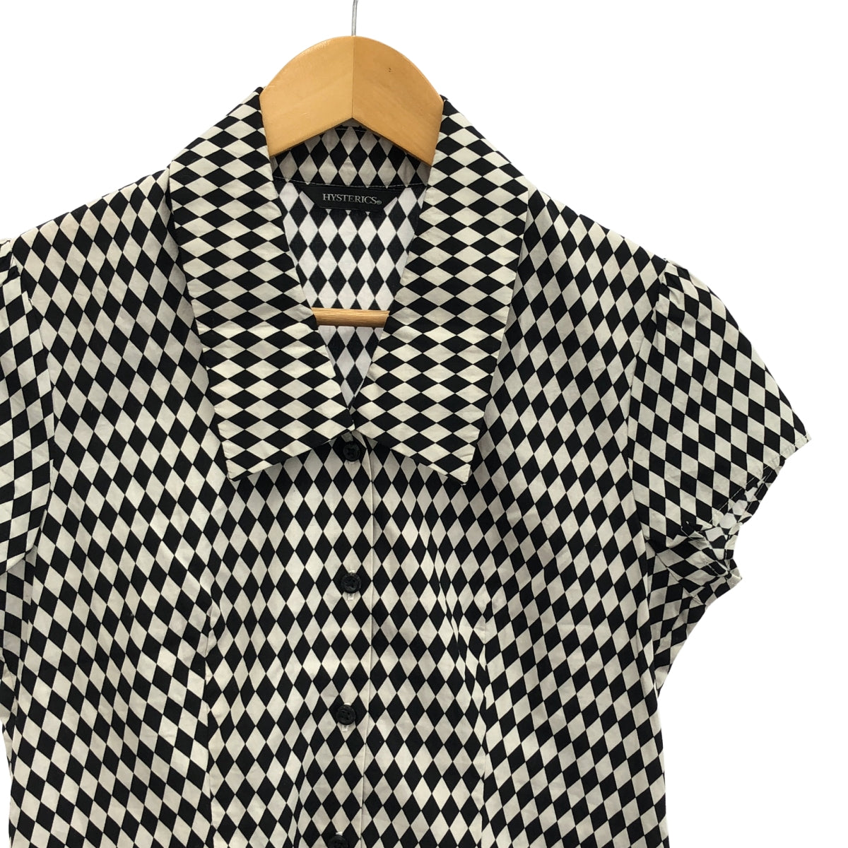 HYSTERIC GLAMOUR / ヒステリックグラマー | Hysterics / ヒステリックス コットン 総柄 シャツ | F | ホワイト/ブラック | レディース