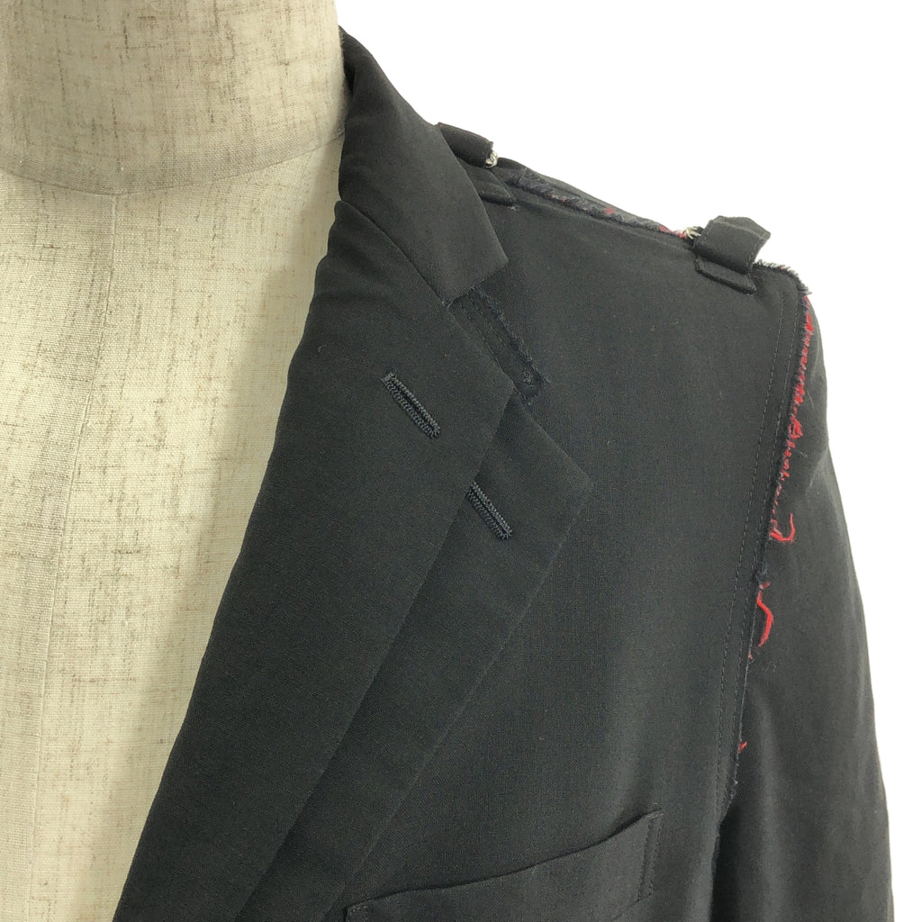 COMME des GARCONS HOMME PLUS / 콤데 갤슨 옴플루스 | 2014SS | 변형 도킹 레이어드 어저스터 싱글 브레스트 재킷 | M | 남성