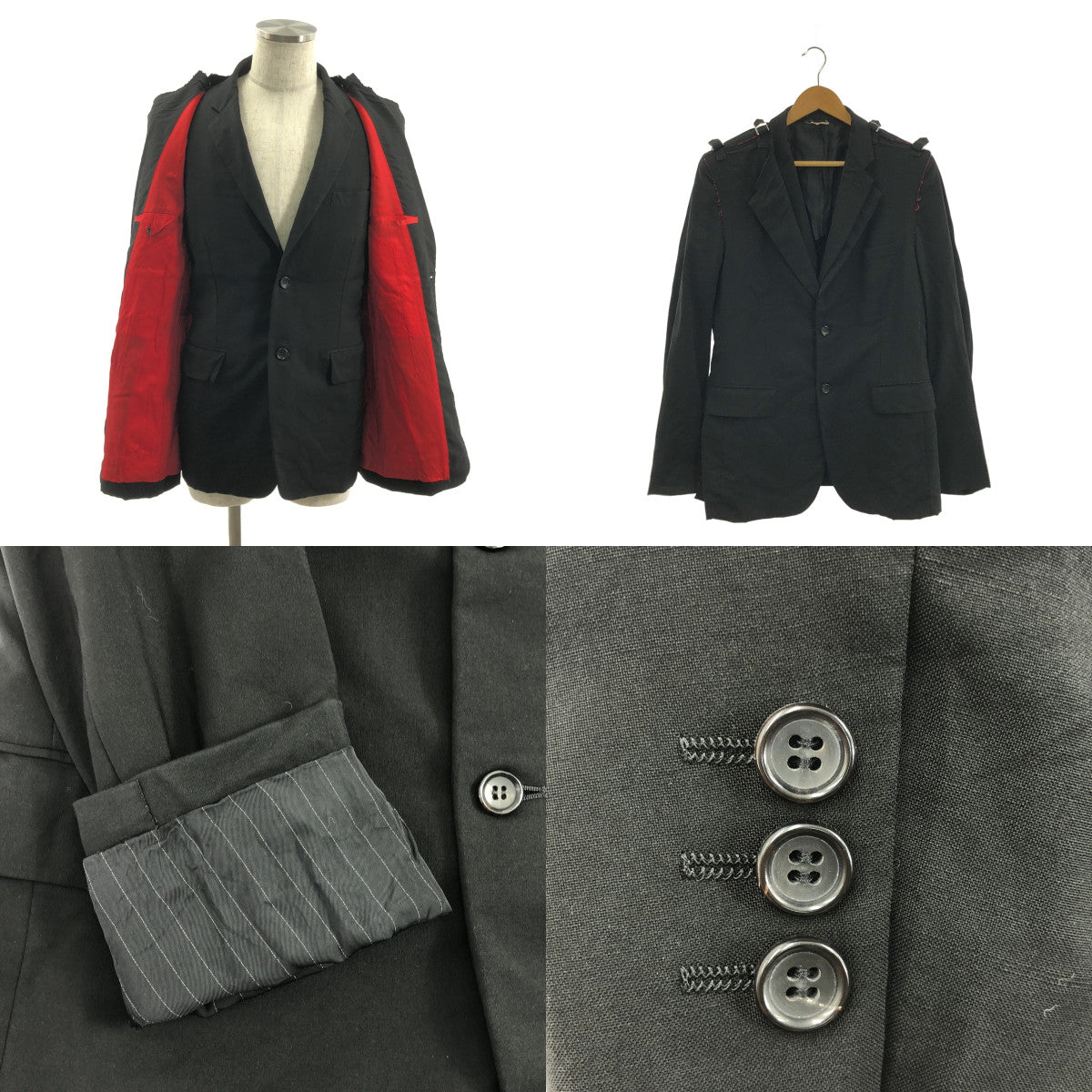COMME des GARÇONS HOMME PLUS | 2014 春夏 |改良對接分層調整單排扣外套 | SHOPBOP尺寸 M |男士