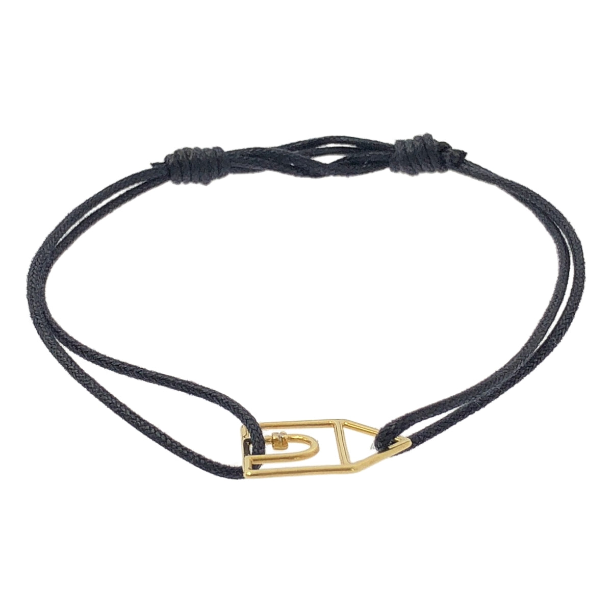 【미품】 ALIITA / 아리타 | K9YG CASITA 하우스 다이어 코드 팔찌 | 골드 / 네이비 | 여성