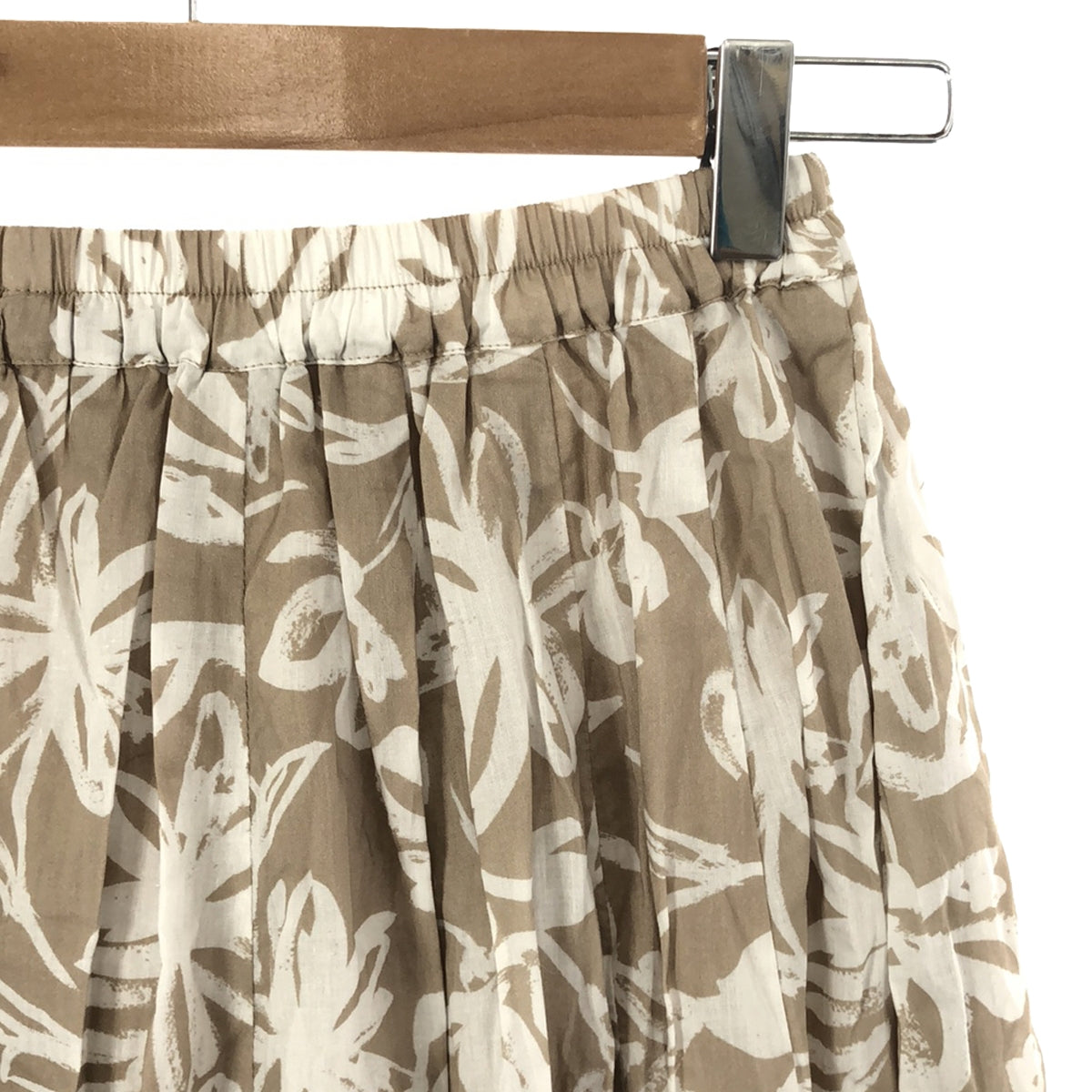 [Good Condition] MARIHA / Mariha | TSUKIKAGE Flower Print Tsukikage Skirt | 36 | Beige/White | Women's