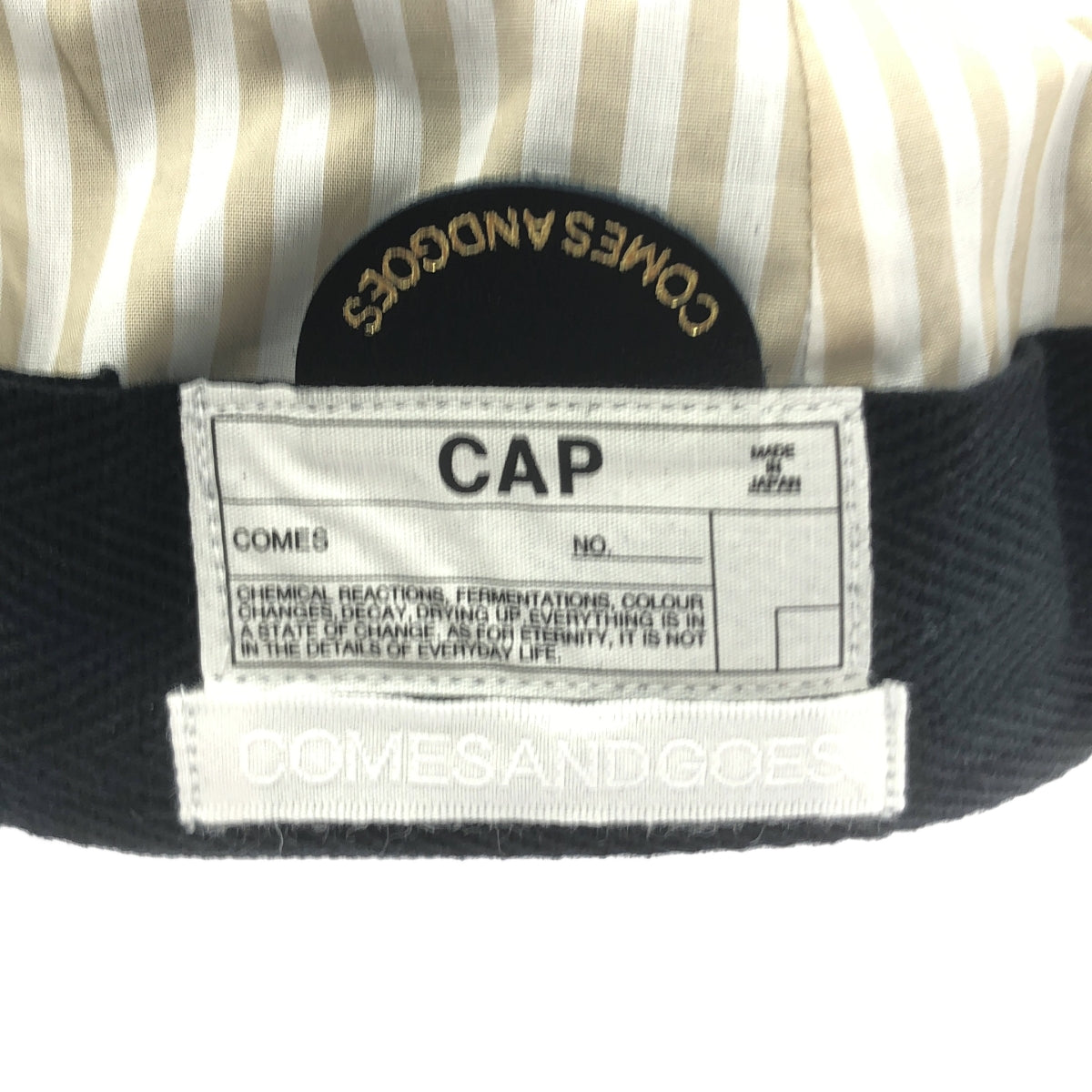 COMESANDGOES / カムズアンドゴーズ | NY 刺しゅう ベースボールキャップ |