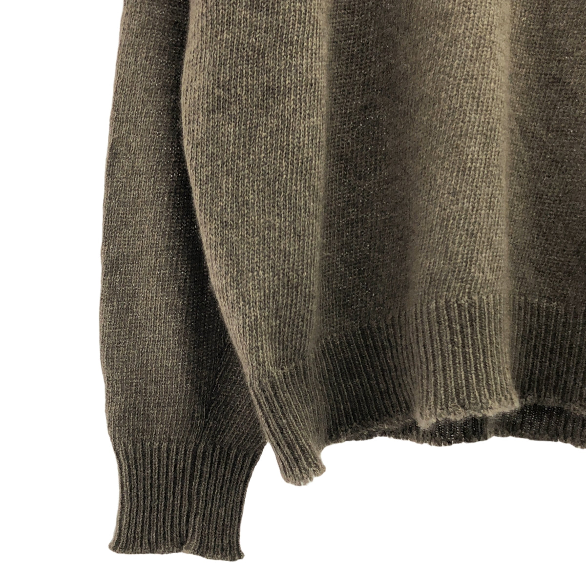 [新品] MAATEE &amp; SONS | 2024 秋冬 | 羊絨貂皮寬鬆V領毛衣 | 2碼 | 自然棕色 | 男款