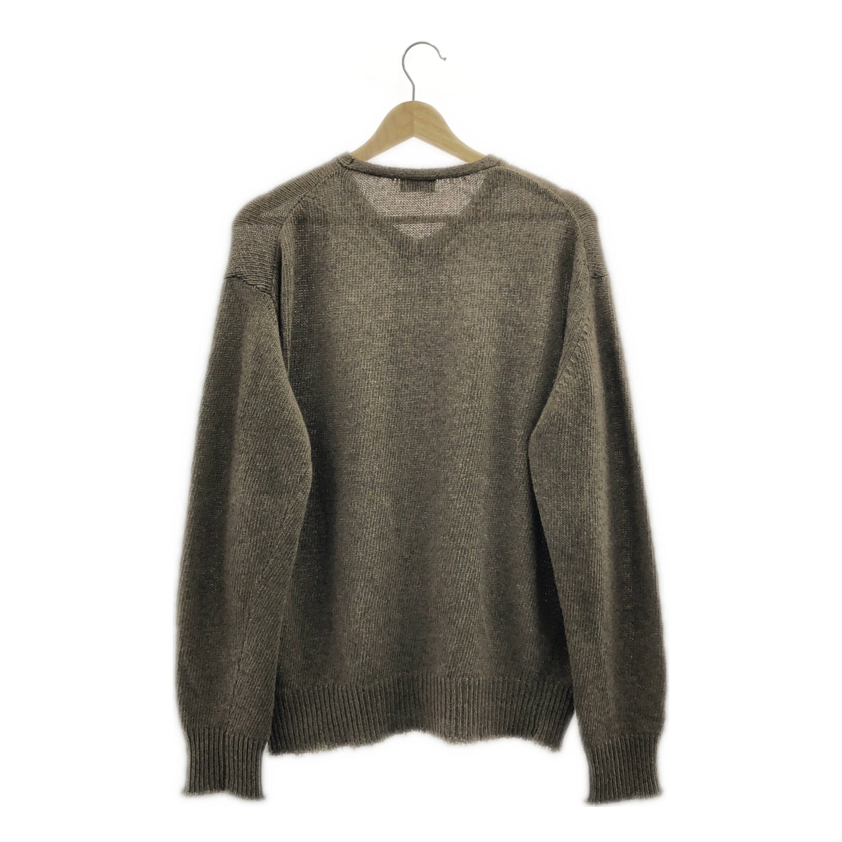 【新品】  MAATEE&SONS / マーティー&サンズ | 2024AW | カシミヤミンク LOOSE V SWEATER ルーズ ニット セーター | 2 | NATURALBRWN / ナチュラルブラウン | メンズ