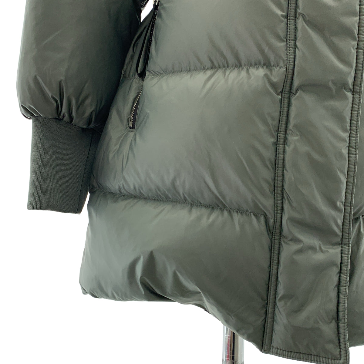 KENZO / 켄조 | LONG DOWN PARKA 후드 다운 재킷 | S | 카키 | 여성