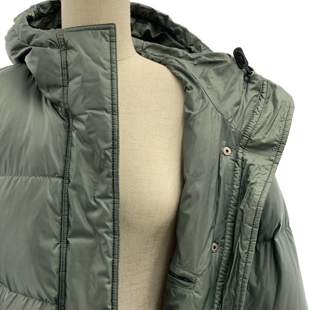 KENZO / 켄조 | LONG DOWN PARKA 후드 다운 재킷 | S | 카키 | 여성