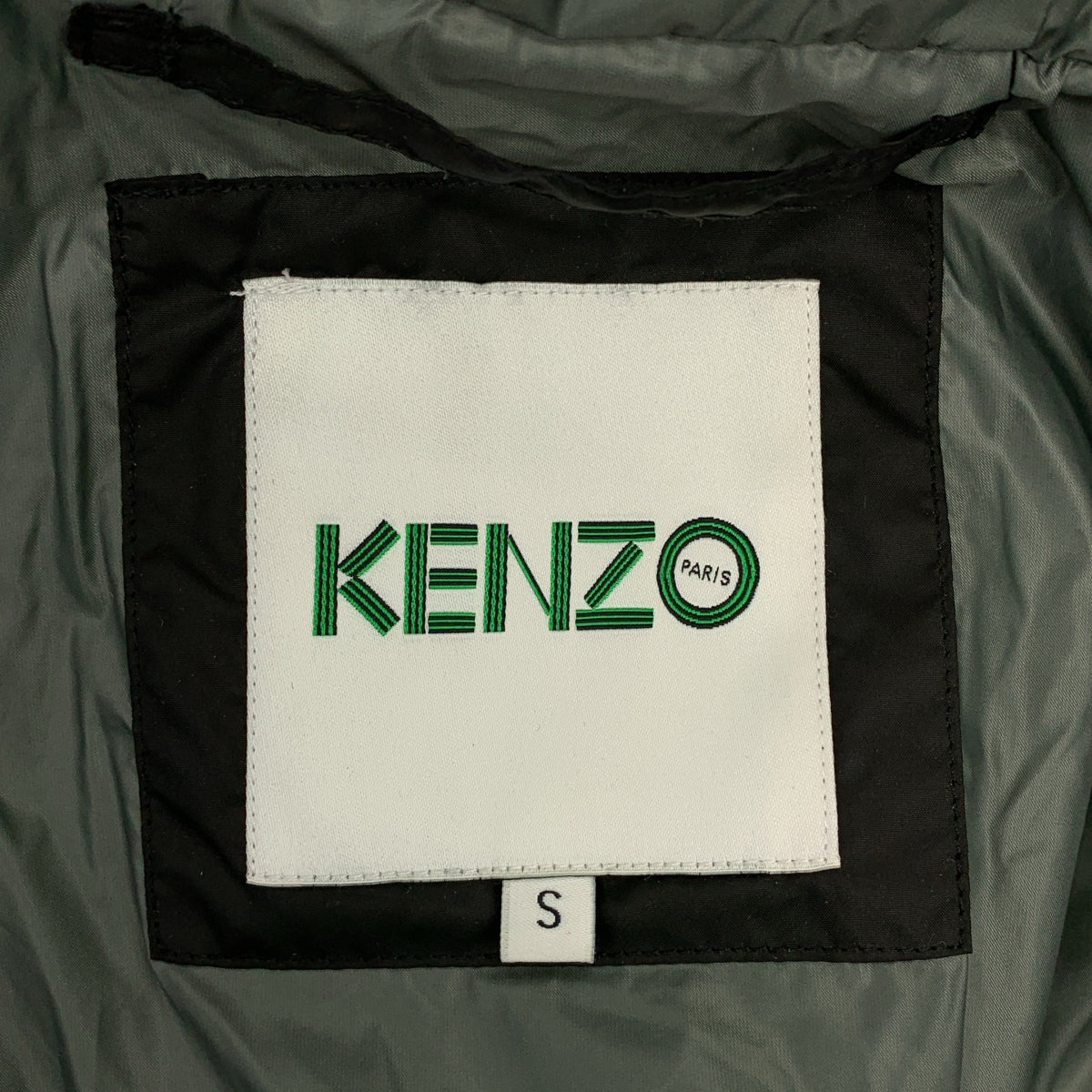 KENZO / 켄조 | LONG DOWN PARKA 후드 다운 재킷 | S | 카키 | 여성