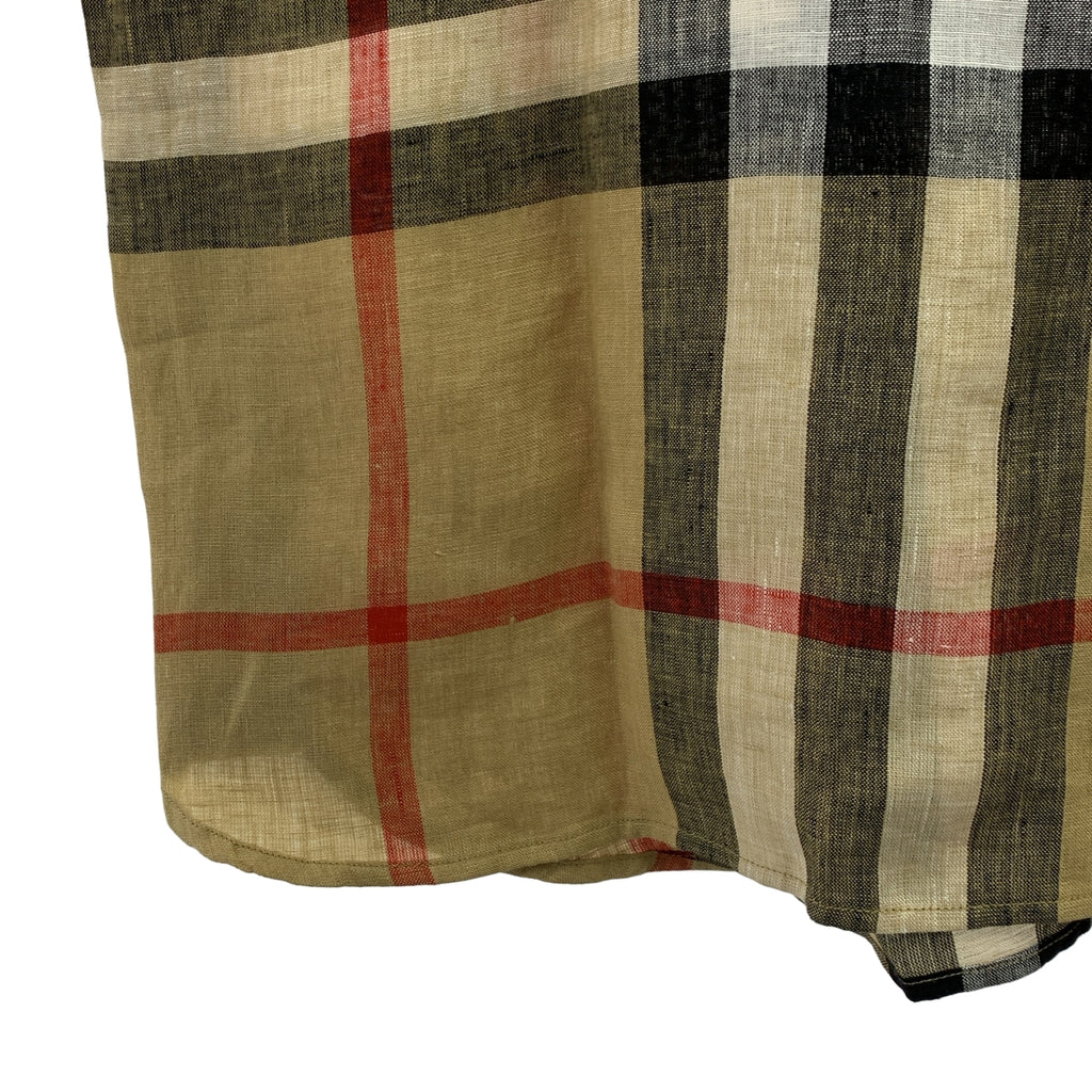 BURBERRY LONDON / バーバリーロンドン | リネン ノバチェック シャツ | XXL | メンズ