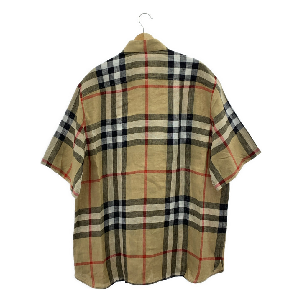 BURBERRY LONDON / バーバリーロンドン | リネン ノバチェック シャツ | XXL | メンズ