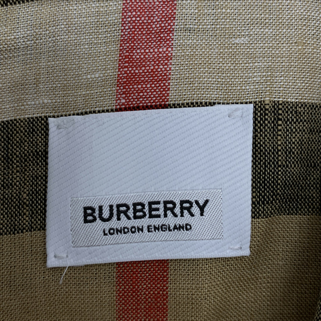 BURBERRY LONDON / バーバリーロンドン | リネン ノバチェック シャツ | XXL | メンズ