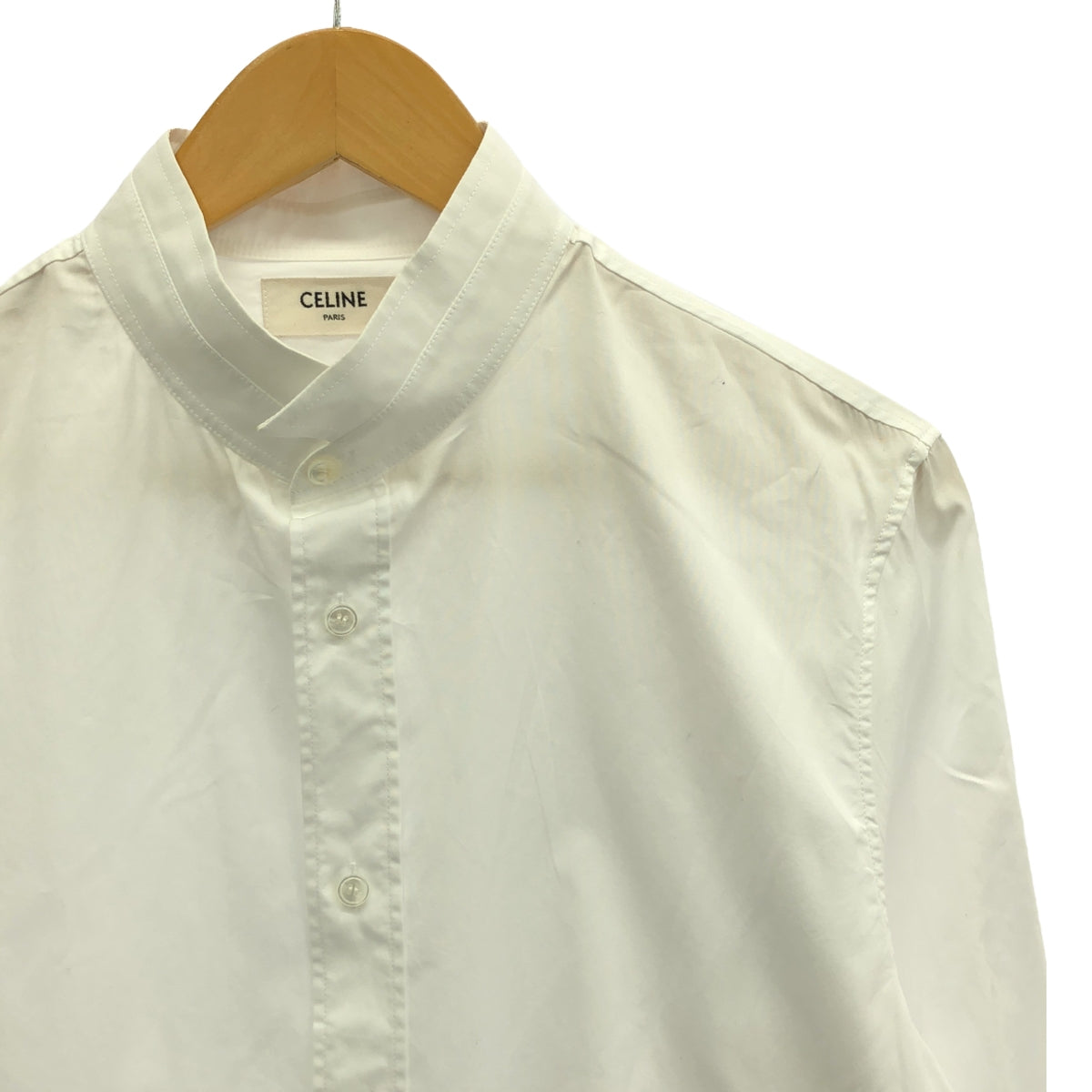 CELINE / セリーヌ | 2023AW | LOOSE SHIRT IN COTTON POPLIN トリオンフ刺しゅう コットンポプリン ルーズ シャツ | 38 | ホワイト | メンズ