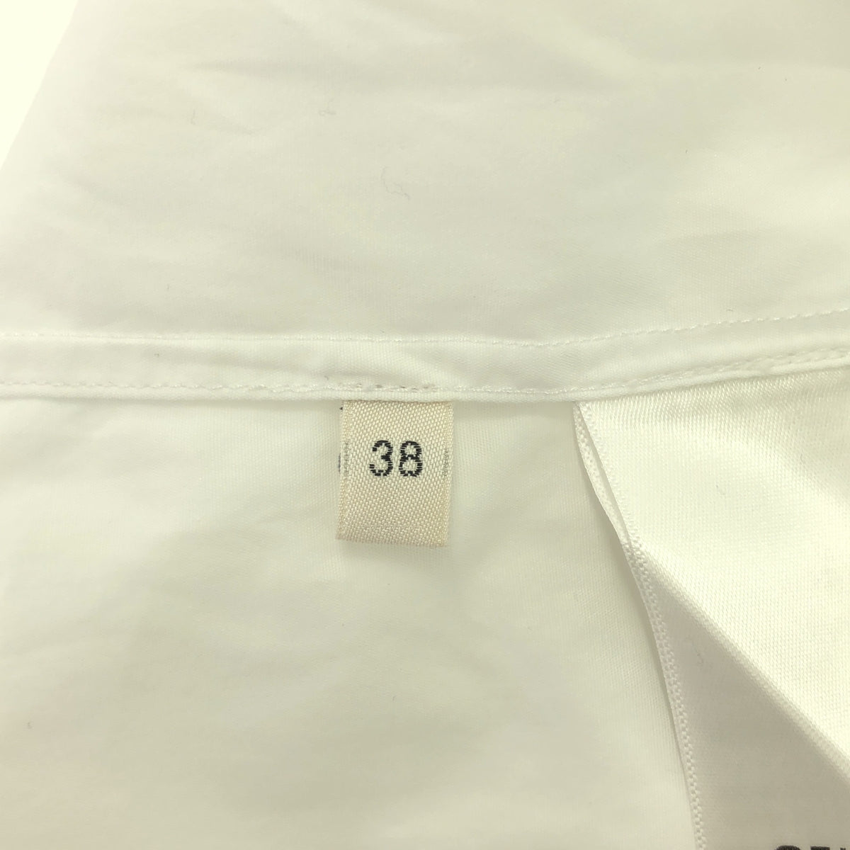 CELINE / 셀린느 | 2023AW | LOOSE SHIRT IN COTTON POPLIN 트리온프 자수 코튼 포플린 루즈 셔츠 | 38 | 화이트 | 맨즈