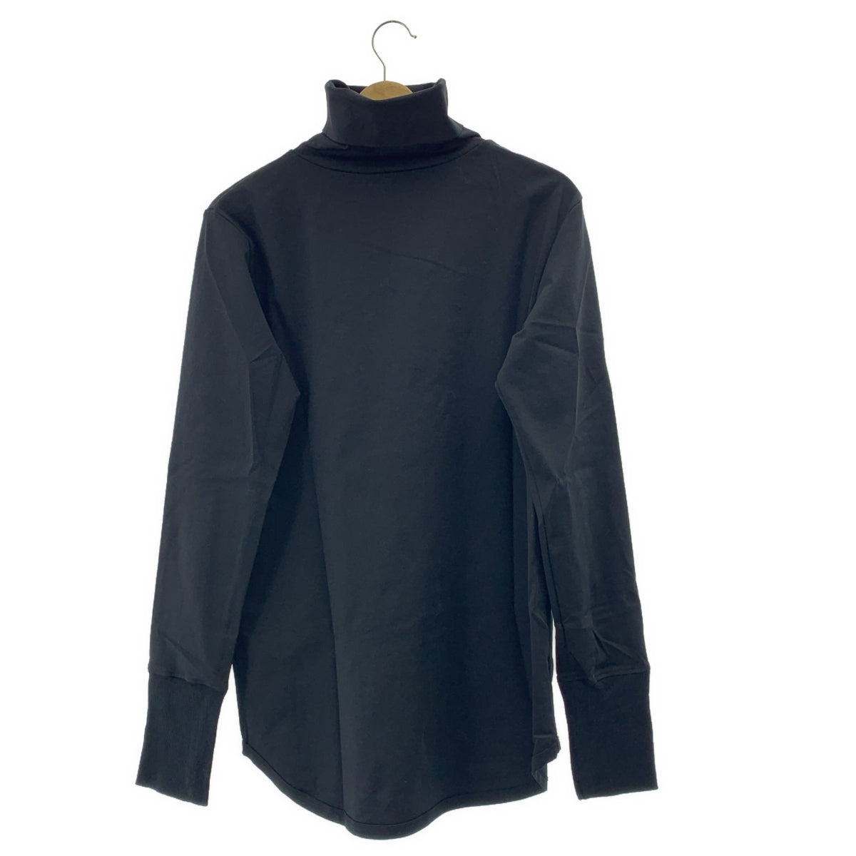 美品 THE RERACS タートルネックプルオーバー 黒 ブラック パイピング 美品 THE RERACS タートルネックプルオーバー 黒 ブラック パイピング