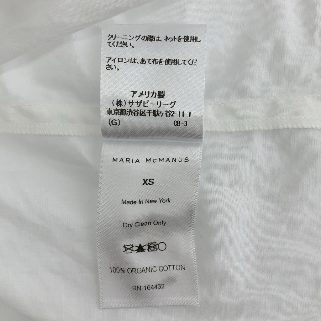 MARIA McMANUS / マリア マクマナス | Ron Herman 取扱い organic cotton / スリット シャツ ブラウス | XS | レディース