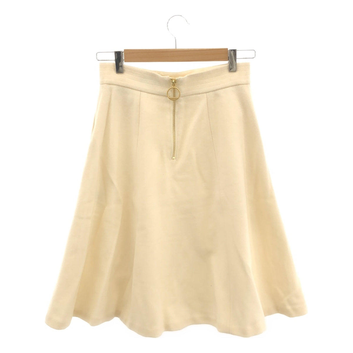 BLUE LABEL CRESTBRIDGE / 블루 라벨 크레스트 브릿지 | 울 플레어 스커트 | 38 | 화이트 | 여성