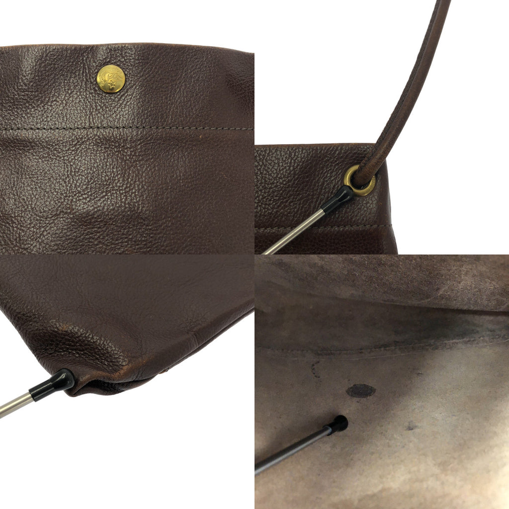 IL BISONTE / 일비존테 | 가죽 로고 숄더백 사코시 / 유니섹스 |