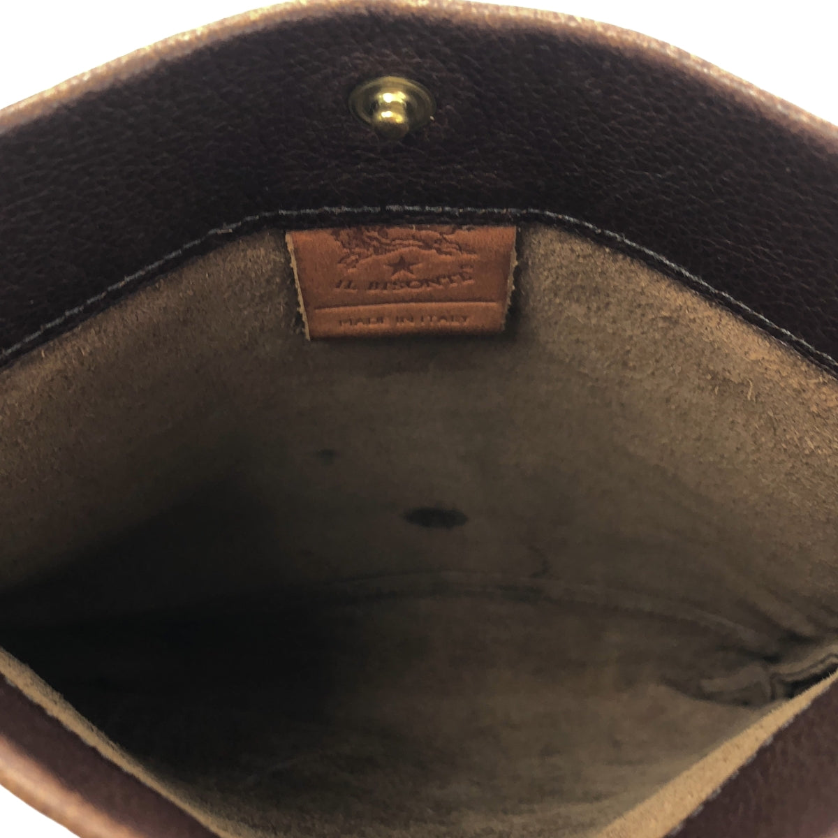 IL BISONTE / 일비존테 | 가죽 로고 숄더백 사코시 / 유니섹스 |