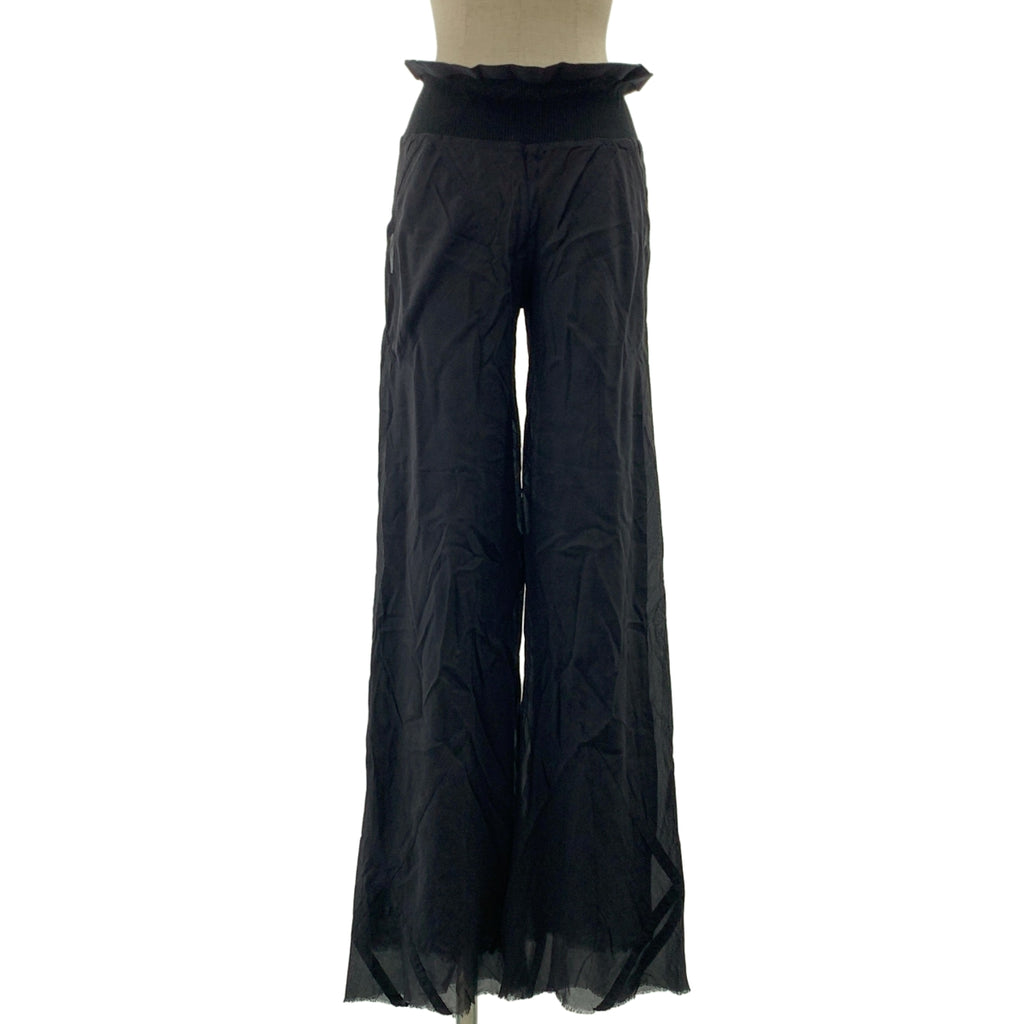 Rick Owens / リックオウエンス | シルク リブ ウエストゴム イージー パンツ | 40 | レディース