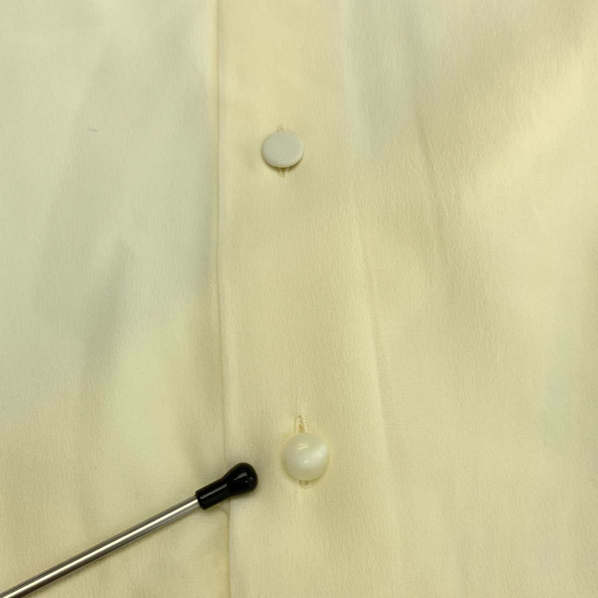 GUCCI / グッチ | シルク フェザー フリル装飾 ラウンドカラー ノースリーブブラウス | 38 | レディース