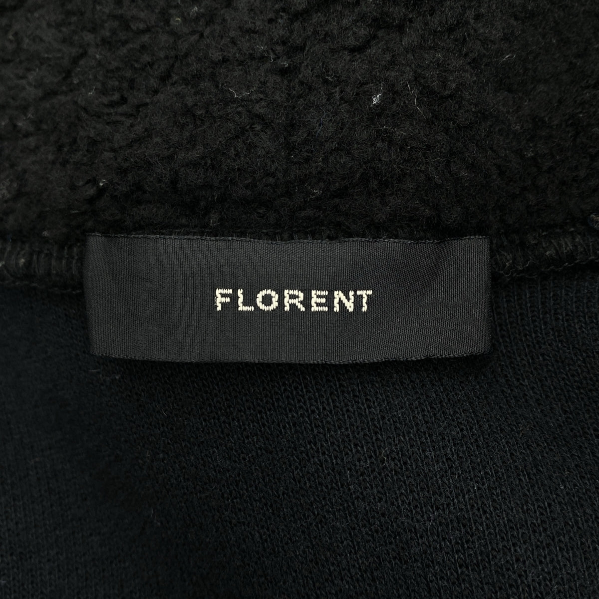 FLORENT | Boa 無扣無領單排扣大衣 | 黑色 | 女款