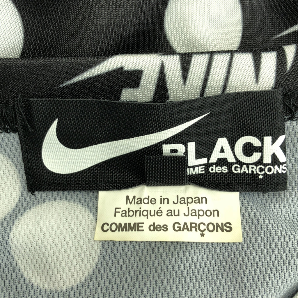 BLACK COMME des GARCONS / 블랙콤 데 걸슨 | 2019AW | × NIKE / 나이키 총무늬 로고 T셔츠 컷소우 | XXL | 블랙/화이트 | 남성