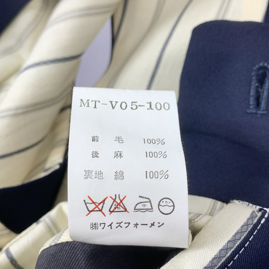 Y's for men / 와이즈포멘 요우지야마모토 | 1994SS | 울 린넨 스탠드 컬러 베스트 질레 |