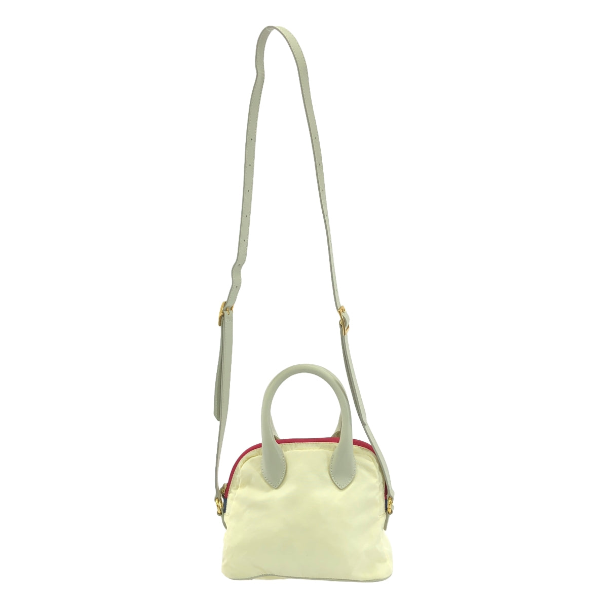 sacai / Sacai |經典折疊尼龍小單肩包 |白色/粉紅色 |女性的