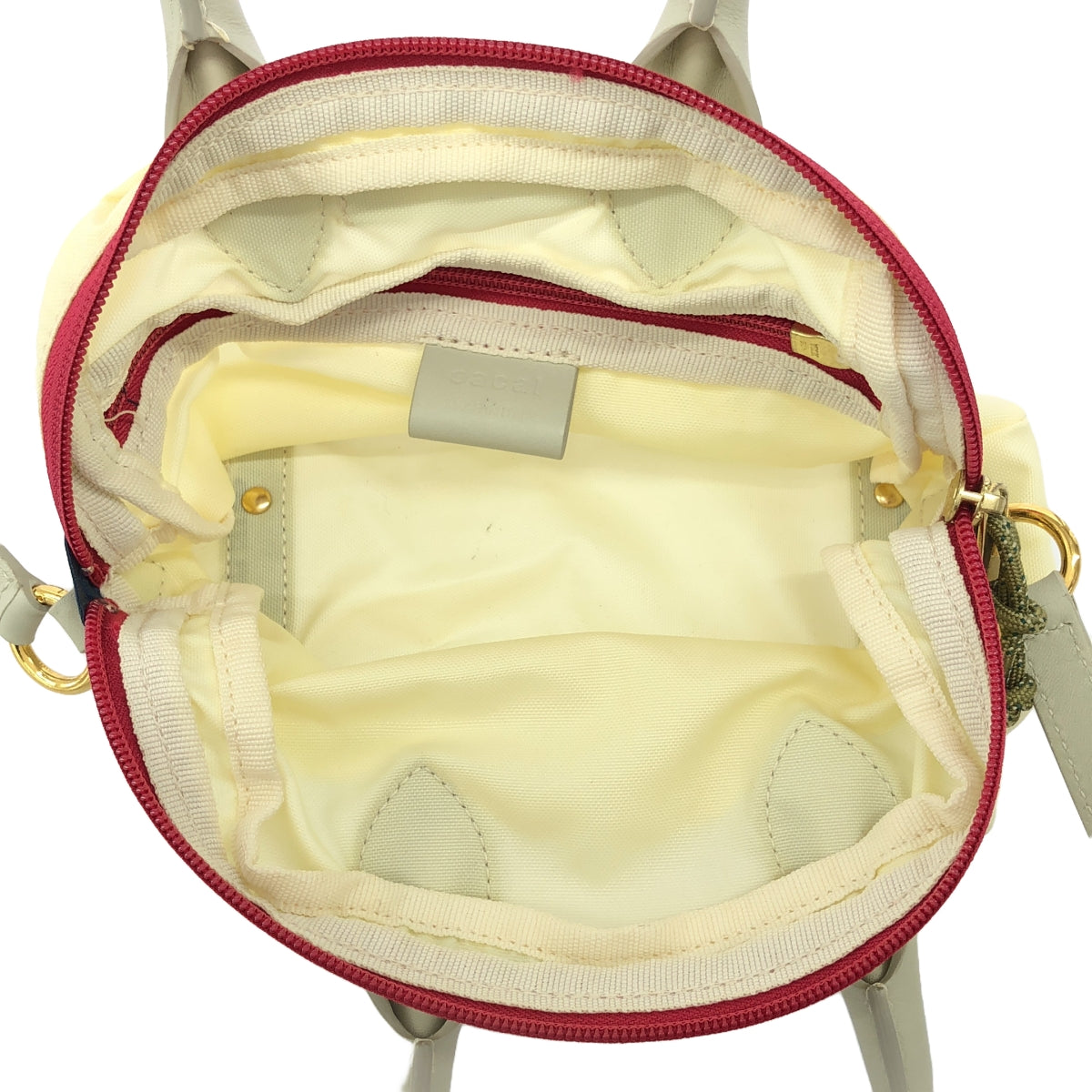 sacai / Sacai |經典折疊尼龍小單肩包 |白色/粉紅色 |女性的