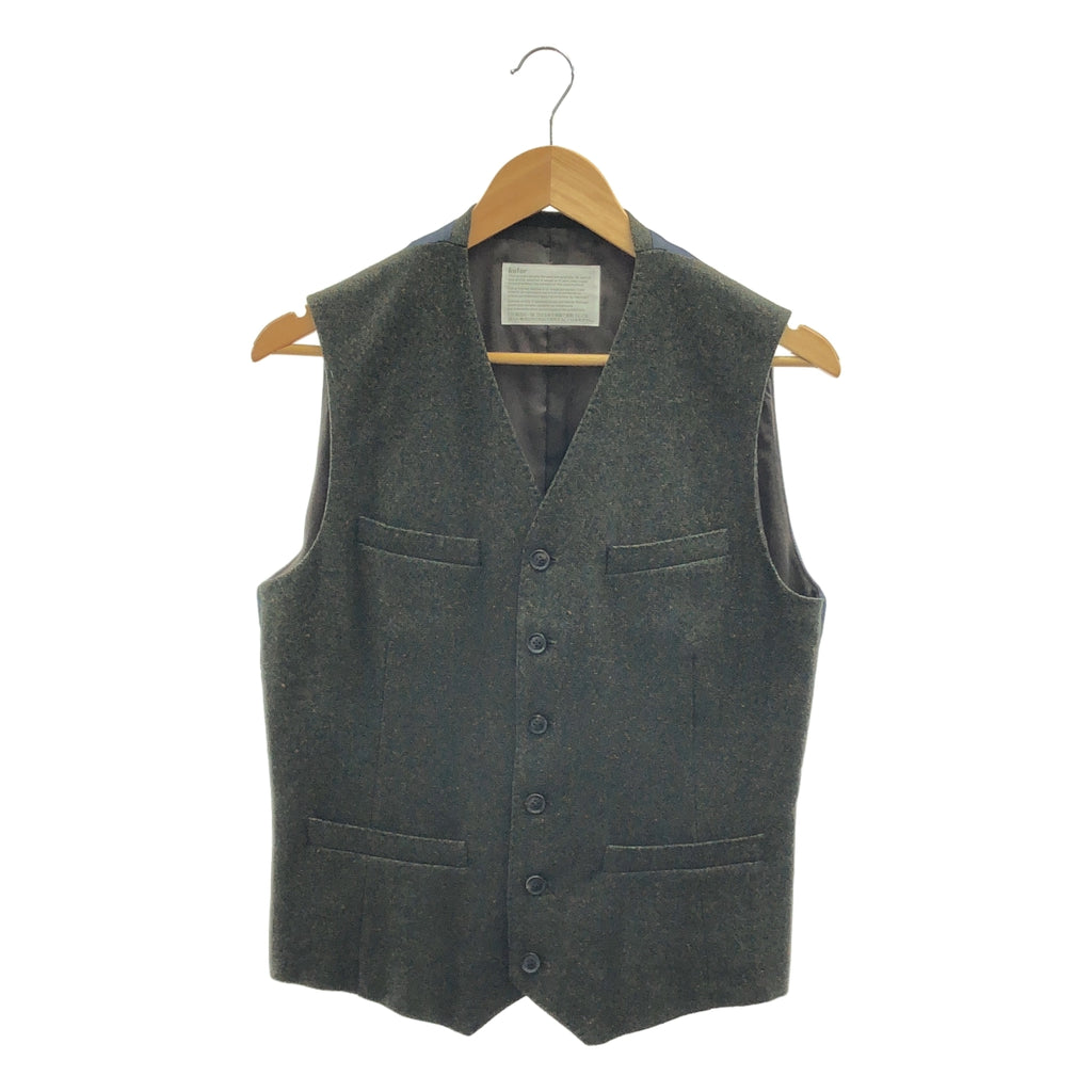 【美品】  kolor / カラー | ウール ジレ ベスト | 1 | オリーブ | メンズ