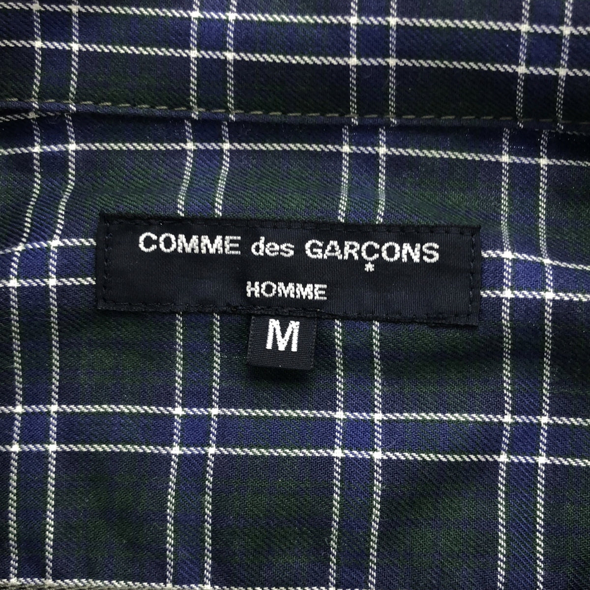 COMME des GARCONS HOMME / コムデギャルソンオム | 2019AW | MA-1ドッキング 異素材切替 チェック シャツ ジャケット | M | カーキ / ネイビー | メンズ