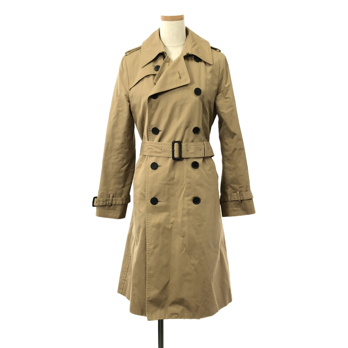 HYKE | Cotton Polyester Wool Lined Trench Coat | 2 | Women's