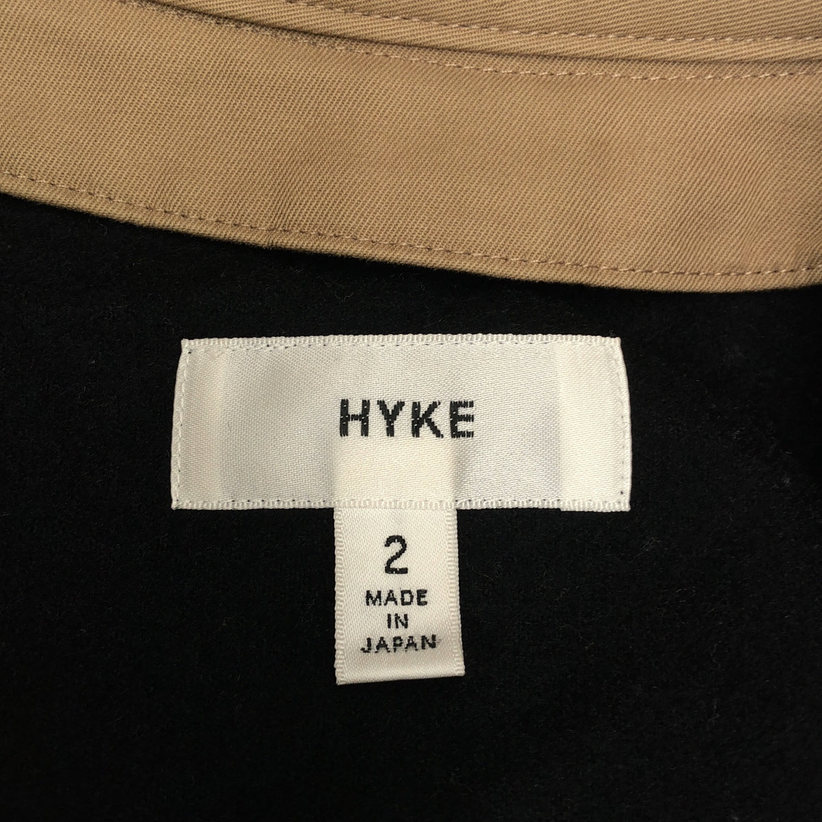 HYKE | Cotton Polyester Wool Lined Trench Coat | 2 | Women's