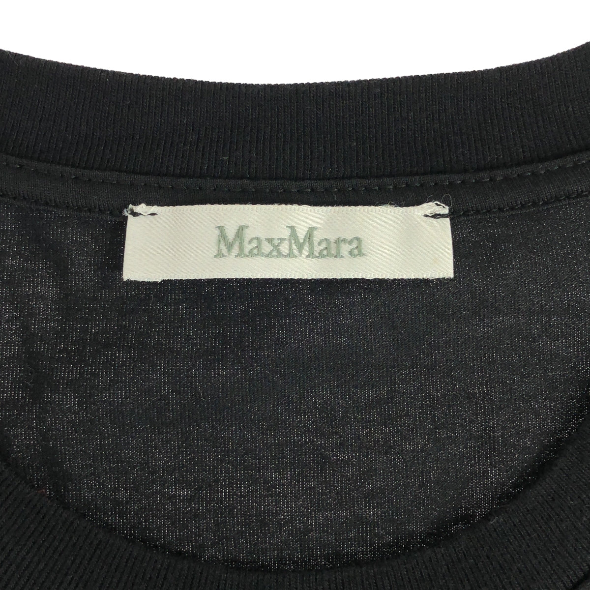 【미품】 Max Mara / 맥스 마라 | TACCO 웨그만 프린트 크루넥 컷소우 | XS | 블랙 | 여성