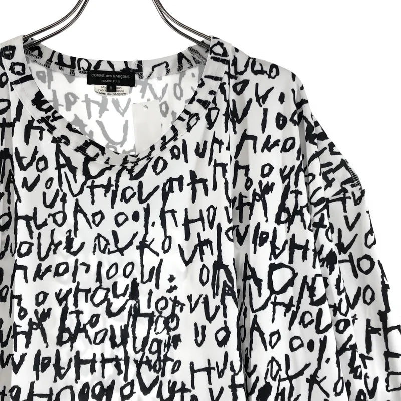 COMME des GARCONS HOMME PLUS / コムデギャルソンオムプリュス | 2023AW | Edward Goss / グラフィックプリント カットアウト カットソー | S | メンズ