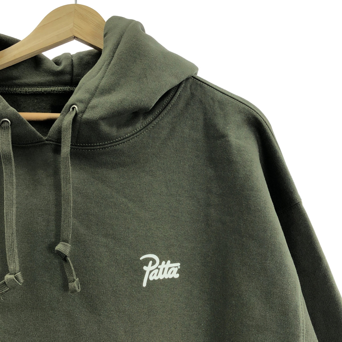 PATTA | 棉質標誌連帽衫 | M碼 | 卡其色 | 男款