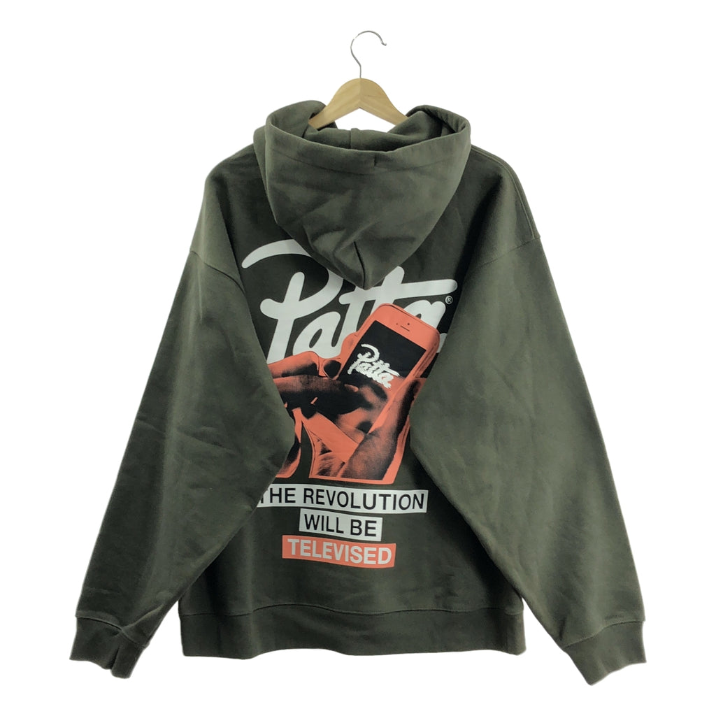 PATTA / パタ | コットン ロゴ パーカー | M | カーキ | メンズ