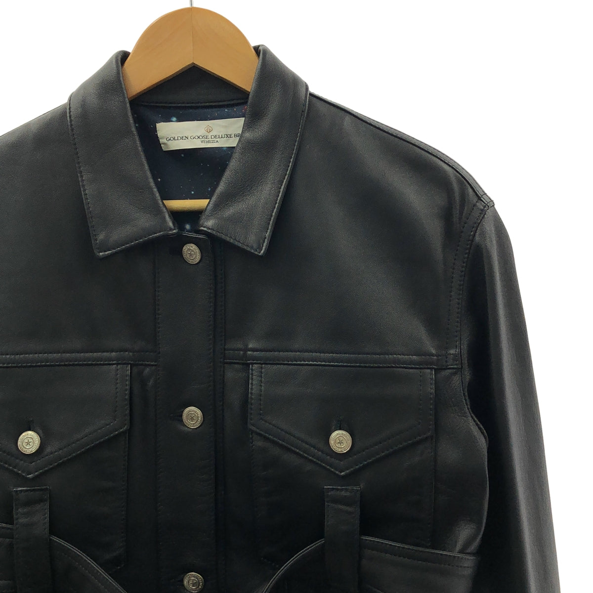 金鵝 | 超大羊皮皮夾克 | XXS碼 | 女款