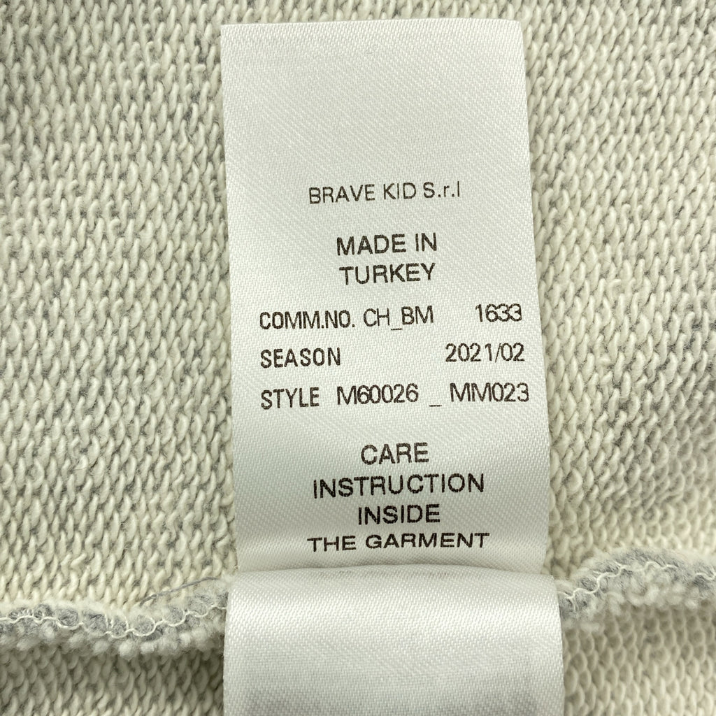 MM6 Maison Margiela / エムエムシックスメゾンマルジェラ | 2021AW | コットン フーデッド ロゴ トレーナー | 16 | レディース