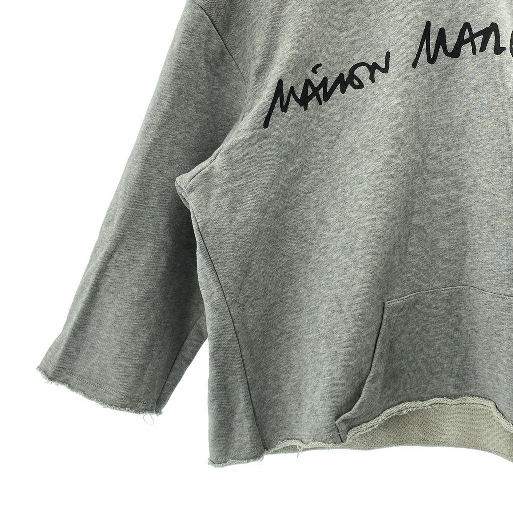 MM6 Maison Margiela / エムエムシックスメゾンマルジェラ | 2021AW | コットン フーデッド ロゴ トレーナー | 16 | レディース
