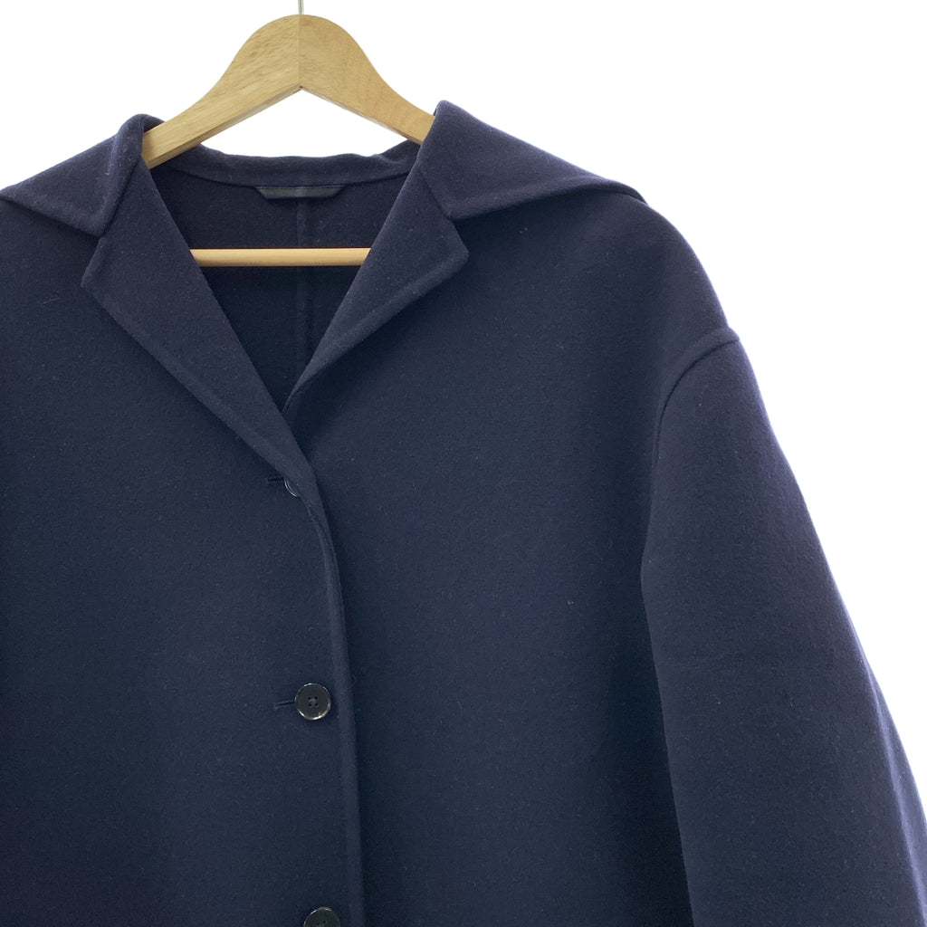 【美品】  JIL SANDER / ジルサンダー | ヴァージンウール コート | 38 | ネイビー | レディース