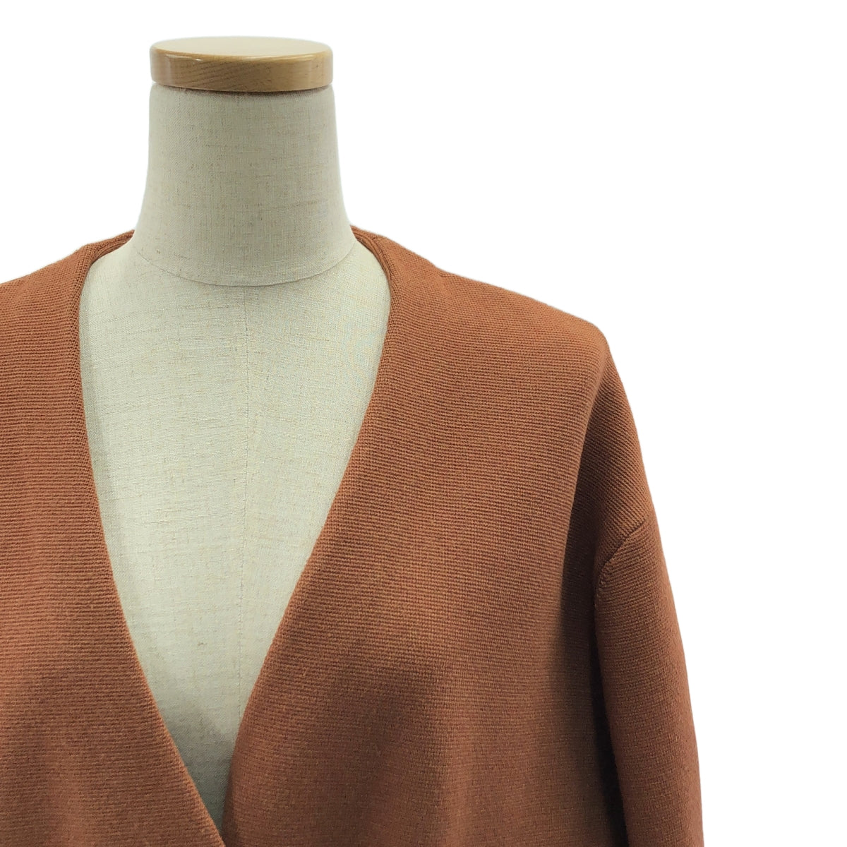 DEMYLEE / 데밀리 | 노 컬러 니트 재킷 | S | 브라운 | 여성