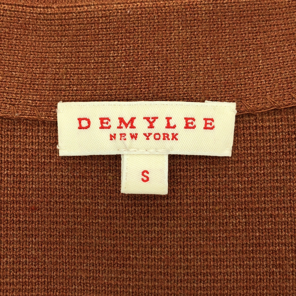 DEMYLEE / 데밀리 | 노 컬러 니트 재킷 | S | 브라운 | 여성