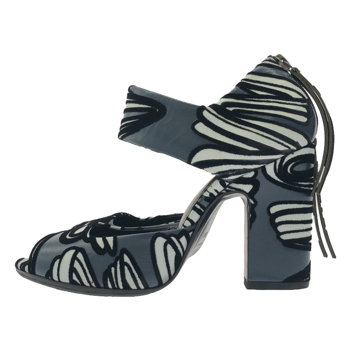 PIERRE HARDY | All-over print open-toe heel pumps | 36 1/2 | Women's