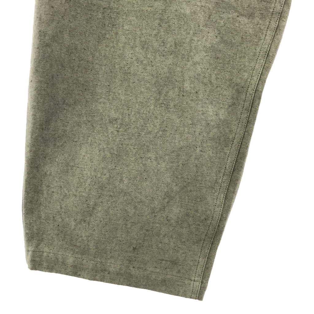 【美品】  Y's for men / ワイズフォーメンヨウジヤマモト | 2024SS | COTTON LINEN SULFIDED OZONE WORK PANTS WITH STRING コットン リネン キャンバス ワークパンツ | 3 | チャコール | メンズ